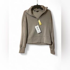 Elegant Taupe Hoodie for Women